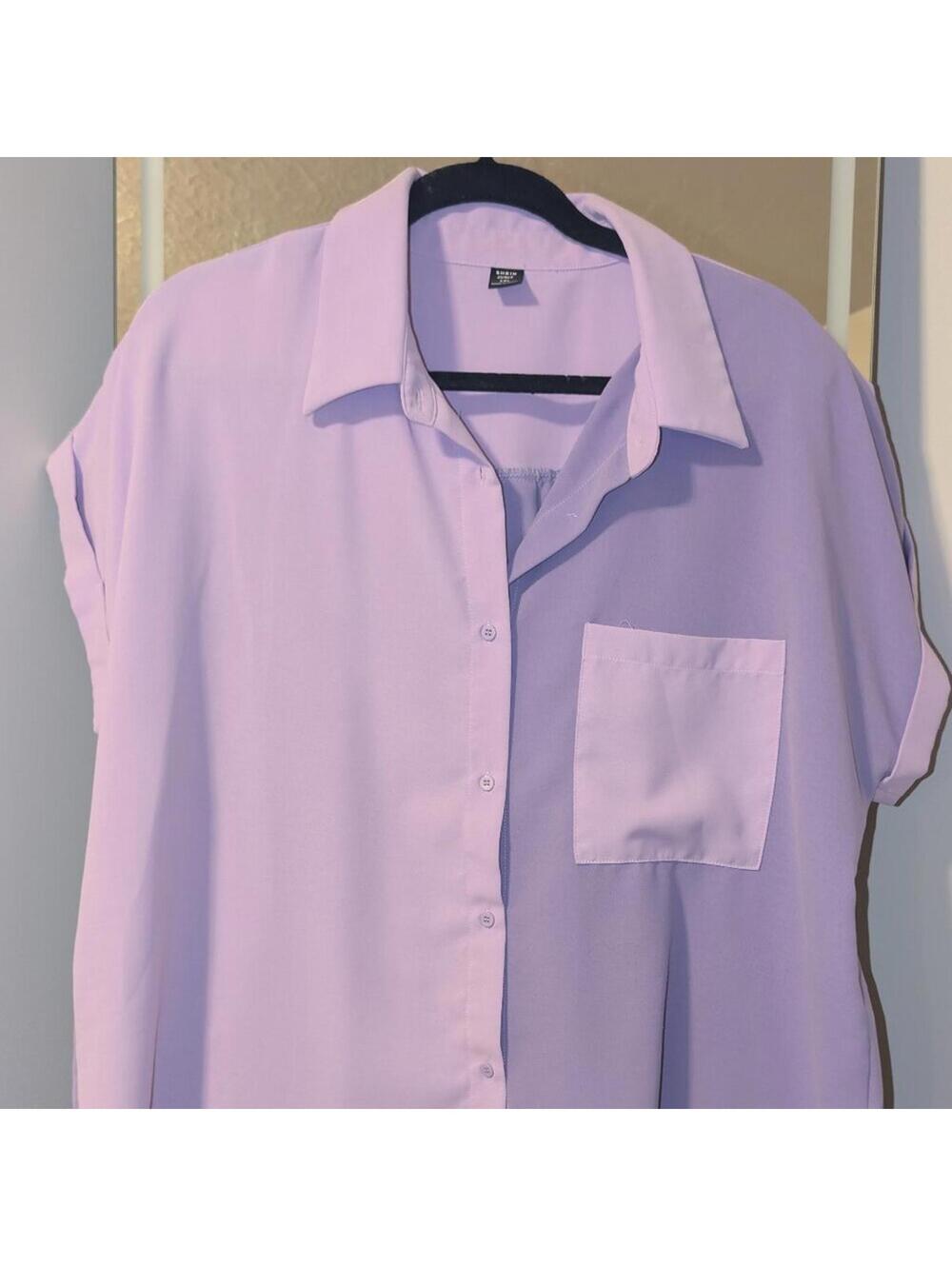 Purple oversized blouse